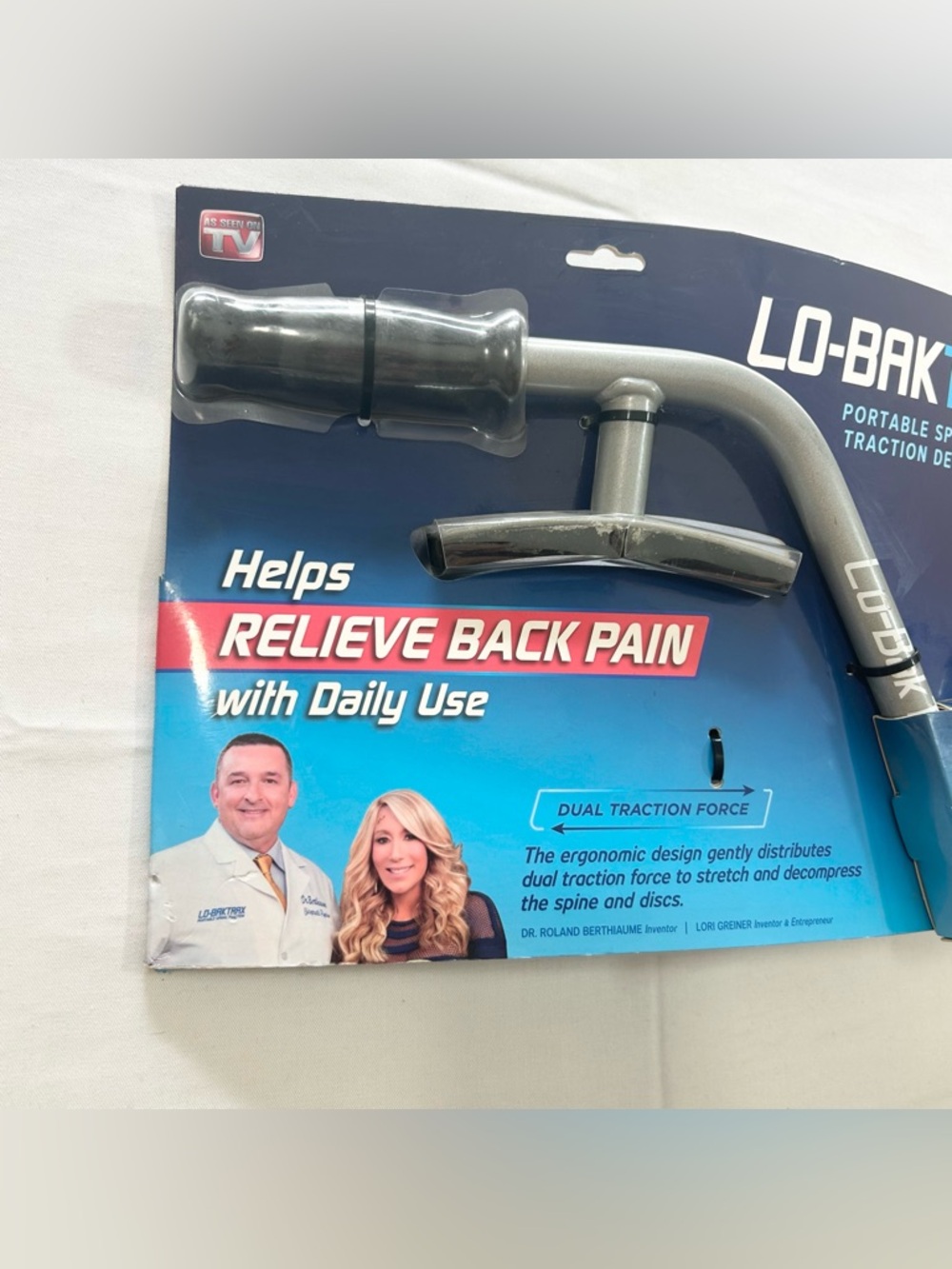 Lo-Bak Trax Portable Spinal Traction Device With Instructional DVD As Seen On TV - Picture 3 of 7